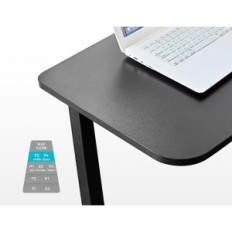 EUREKA Εργονομικός γωνιακός πίνακας 155x110cm, σχήμα L, μαύρο