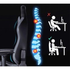 Gaming Lacchair Klim Esports op til 150 kg, sort