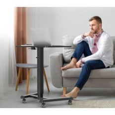 Computer Desk Bontec MWS03, 17.7 "2. X 25.6" SZ. x 28.3 "Hoogte, zwart