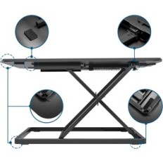 Escritorio de computadora Bontec MD03-V02 67x47cm, hasta 8 kg, negro