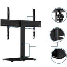 Stand de table Bontec ST13, 32-65 '', jusqu'à 45 kg, VESA 600x400mm