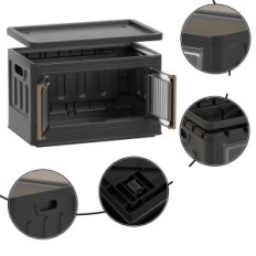 Plastic Haixin 32 L Storage Kast, 6 tükki, must