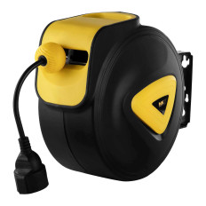 Rullen automatisk kabelveggrom med en antrengestoff AC230V / 10A / 50Hz sokkellengde 11.5m