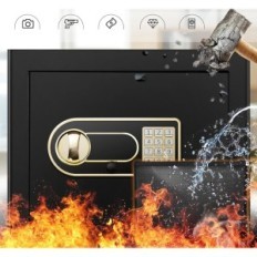 Tiskgg Safe com saco à prova de fogo para 30x31x37cm 30L documentos, usados