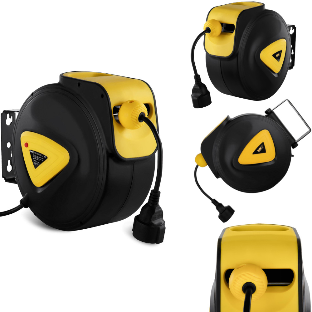 Roller avtomatski kabelski boben z razširitvijo AC230V / 10A / 50Hz dolžine vtičnice 21.5m