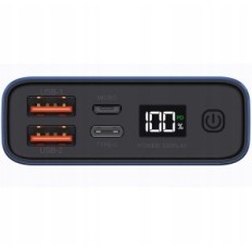 Power Bank Topk 20000mAh, 20W, LED-display, blauw, gebruikt