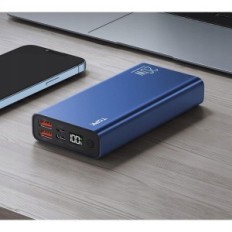 Power Bank Topk 20000mAh, 20W, LED-display, blauw, gebruikt