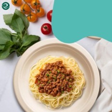 Disposable paper plates Eco Soul, 100% compostable 10 '', 1000 pcs