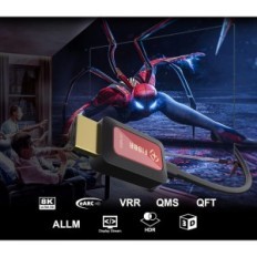 Καλώδιο HDMI GEOHN.G FIBBR 8K, HDMI 2.1, 15 m, 48 GBPs, HDCP 2.3 EARC