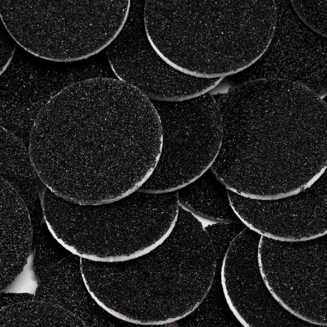 EXO tampon abrasif Poddisk 20mm grain 120 pack de 100 pour podologie — ensemble présenté