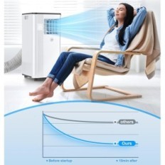 Klimatyzator mobilny KGOGO 9000BTU 4w1, 2,64 kW, z wyświetlaczem