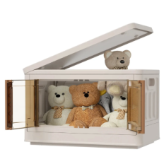 Plastbehållare för Haixin Storage med lock, 72 l, 3 st.