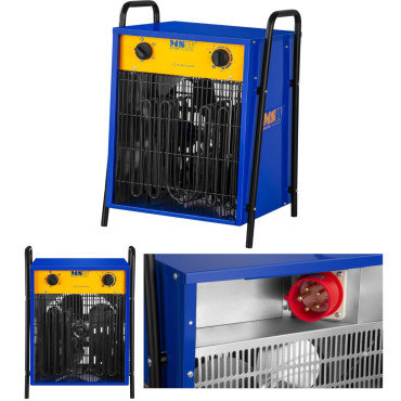 Aquecedor de ventilador de construção para paredes de secagem de gesso retangular 400V 15.000w