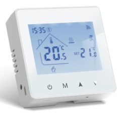 DIGITALE BEK BOT-R6W-F-thermostaat voor gasketel, werkt van 3 AA, wit