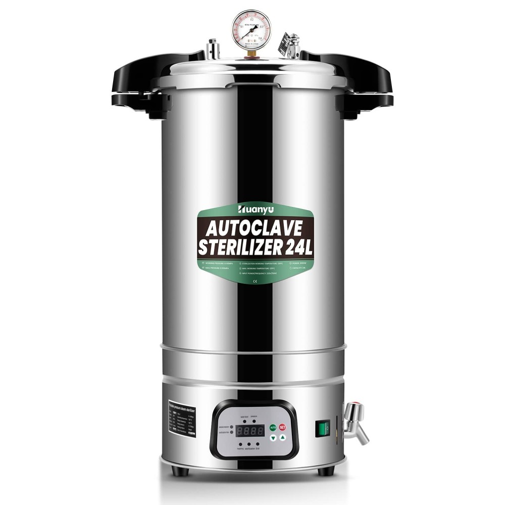 Autoclave Huanyu LHS-B 24L, esterilizador, 126-129C, 283x700mm