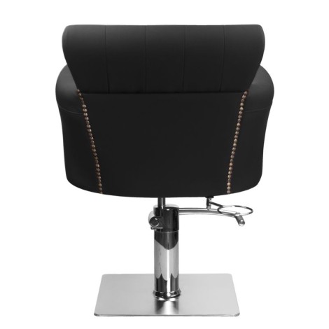 Hair system barber chair ber 8541 black — rear view
