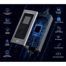 Evieun EV Keevam2 Serie de cable tipo 2, 11 kW, trifásico, 6-16a, 5m