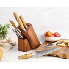 Xinzuo knives set, 8 pieces, 73-layer Damascian steel, professional