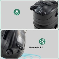 Protear E8830BTDab +, DAB / DAB + / FM zaštitne slušalice, DAB / DAB + / FM, Bluetooth 5.3, SNR30DB