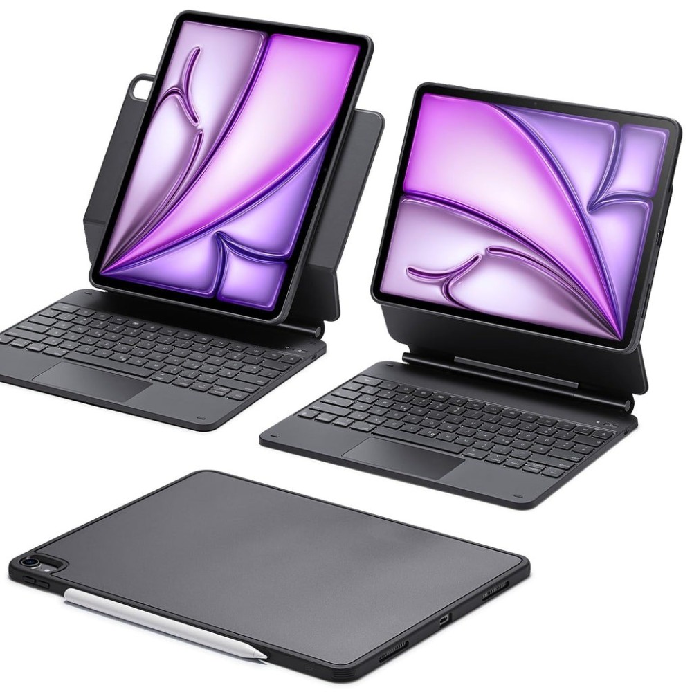 ESR 6B024 Tastatur für iPad Air 13 m2, 2024, schwarz qwerz
