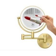 Gouden spiegelberijving met achtergrondverlichting en vergroting, 1-5x, 7W