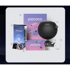 Projektor stjärnor Pococo Galaxy Lite, Star Projector Sky, Svart