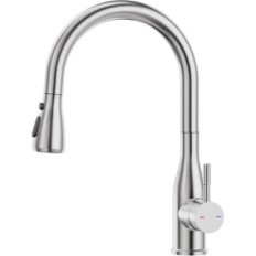 Robinet de cuisine Juanny Hu-XI-96 avec douche extraite, acier inoxydable
