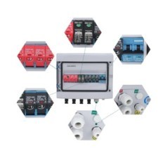 Distribusjonsboks med automatiske kretsbrytere Yro Ha-12way, 550V, IP65