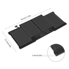 Asununell A1496 / A1405 / A1377 baterija "MacBook Air" 13 '', 7.6V, 7200mAh, 55Wh