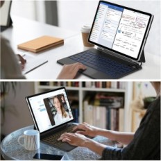 Tapaus GOOJODOQ A1916 Näppäimistö Samsung Galaxy Tab S9 Fe 2023, musta