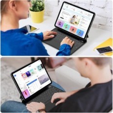 Goojodoq A1895 PRO tipkovnici za I1895 PRO za ipad Pro 11 / iPad zrak 5/4, crna izložba