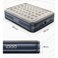 Idoo King Size I-C-020, 203x152x38 cm, met pomp, na reparatie