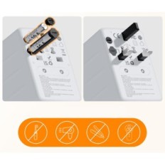 Reseadapter Tessan 65 W Från USB C, 2 USB C / USB A, USA / UK / EU / AU, används