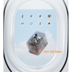 Tessan 636DV 65 W Travel Adapter, 2 USB, 3 USB C, White