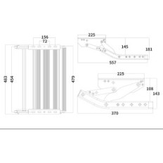 Laurea per un furgone Daluobo con illuminazione 483 * 370 * 143mm / 483 * 557 * 181mm