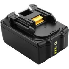 Batteria con caricabatterie YASI MFG DC18RD per Makita 18V 5.0Ah BL1850, 2 PC.