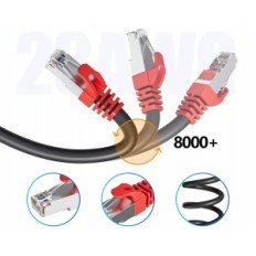 Soibke W2-Cat7-40BR hálózati kábel, 40 m, 10 Gbit / s, Ethernet, Rj45