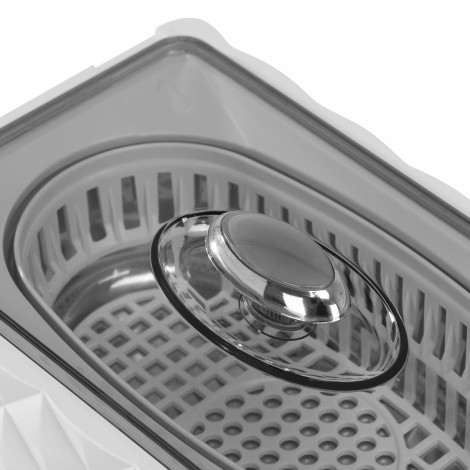 Ultrasonic cleaner AD-3000 cap. 0.45L 26W White — close-up of the surface