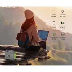 SinkueU 99WH / 27000MAH 100W Solar Laddare med USB C / AC / DC-utgång