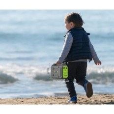 SinkueU 99Wh / 27000mAh 100W Solarladegerät mit USB C / AC / DC-Ausgang