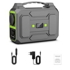 Sinkueu 99WH / 27000mAH Cargador solar 100W con salida USB C / AC / DC