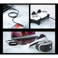 Huaham USB C kábel na USB C 15 m, uhol USB 3.1, 10 Gbps, čierna