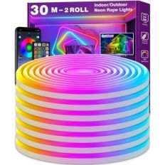 Použité Neon páska LED Ailbton 30m Diaľkové ovládanie IP65