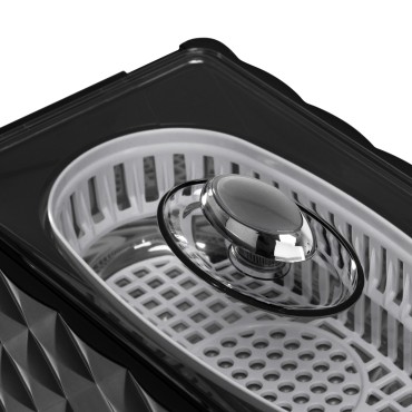 Ultrasonic washer AD-3000 capacity 0,45 L 35W Black — close-up of the surface