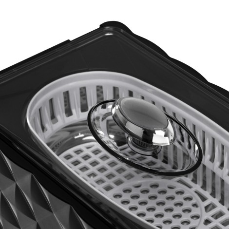Pulitore ad ultrasuoni AD-3000 capacità 0,45 L 35W nero — primo piano della superficie