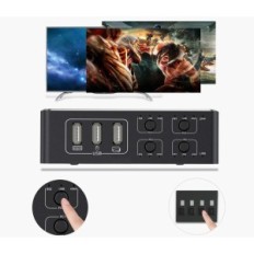 Tendak 4-dator KVM HDMI-omkopplare, USB 2.0 HDCP 2,2 4K vid 60 Hz