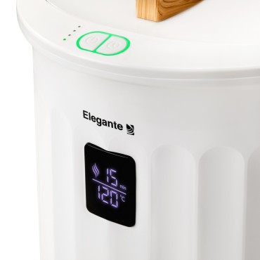 ELEGANTE pyyhekuivain E18 400W — lähikuva säätimistä