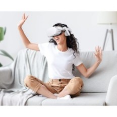 Kiwi Design QA01B Držalo glave za VR očala, bela (brez okularjev)