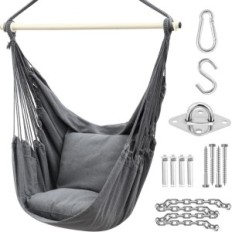 Hammockový křeslo OHUHU XL Y11-86000-40 / 67, až 150 kg, šedá, použitá