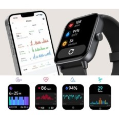 SmartWatch AEAC IDW19, 1,8-tolline, 110 režiimid, IP68, must